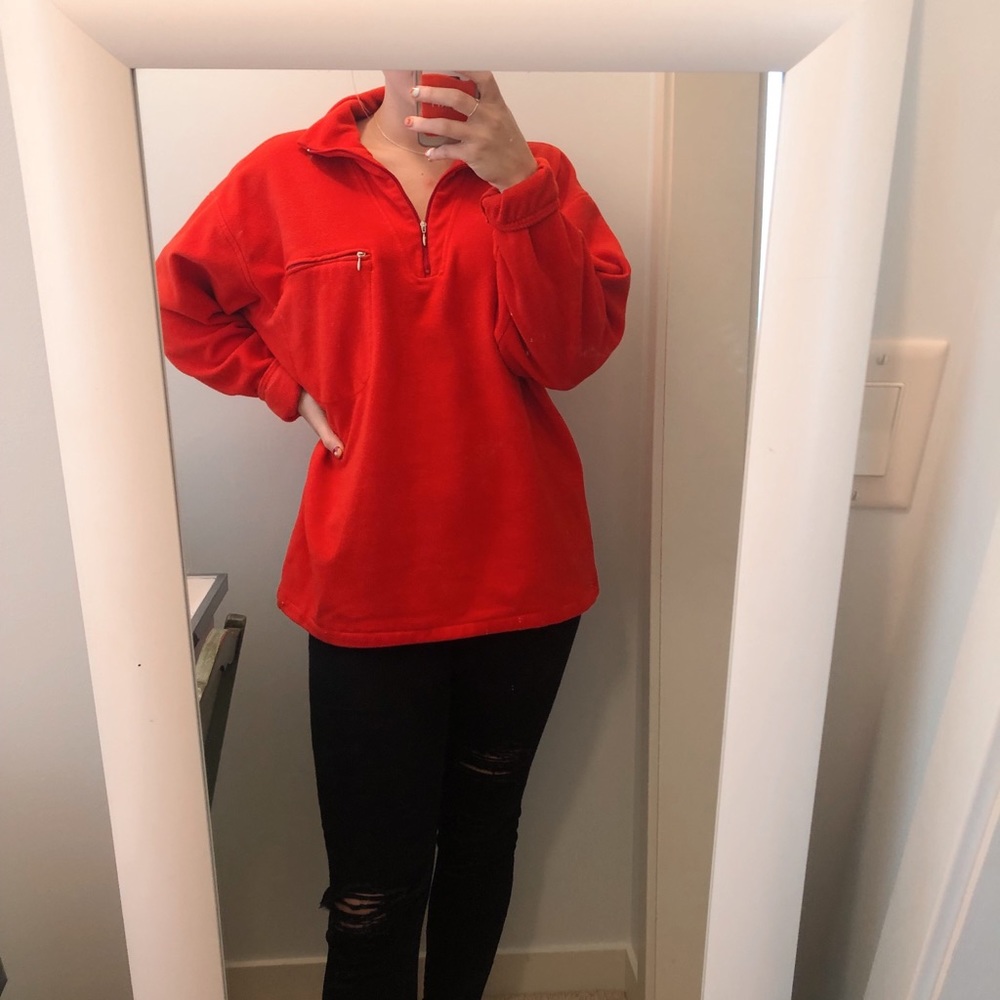 vintage fleece pullover